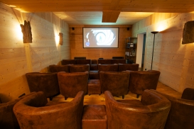 Cinema room convertible into private nightclub