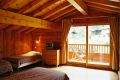 Large Quad Room with Balcony and Great Views of Mont Blanc